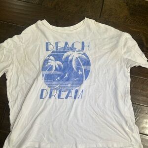 Billabong White and Blue Beach Dream Tee